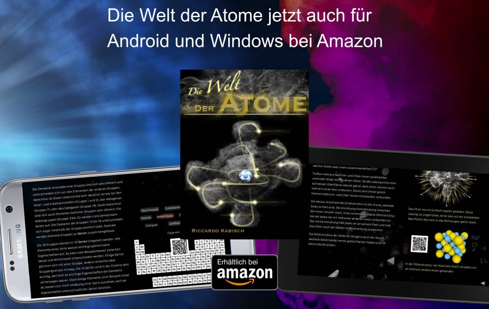 Die Welt der Atome jetzt auch für Android und Windows bei Amazon